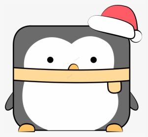 Cute Square Rectangular Penguin Image, HD Png Download, Free Download