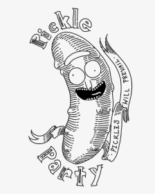 Meeseeks Finally Got Taken Down Which Is A Damned Shame - Black And White Mr Meeseeks, HD Png Download, Free Download