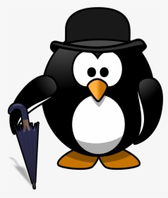 Gentleman Penguin Clip Arts - Birthday Penguin Clipart, HD Png Download, Free Download