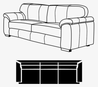 Skylar 3 Seater Couch - Studio Couch, HD Png Download, Free Download