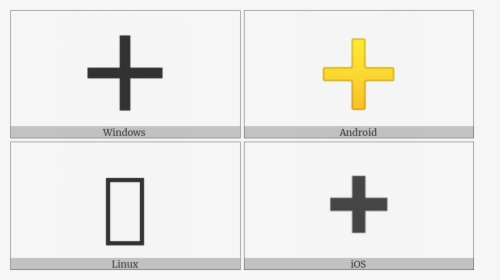 Heavy Plus Sign On Various Operating Systems - Cross, HD Png Download, Free Download