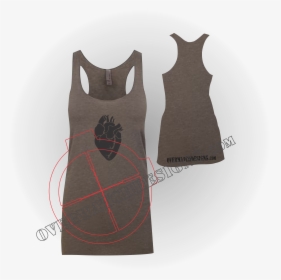 Women"s Black Hearted Tank Top - Active Tank, HD Png Download, Free Download