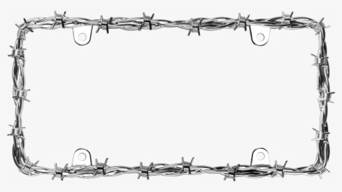Barbed-wire - Barbed Wire Border Png, Transparent Png, Free Download