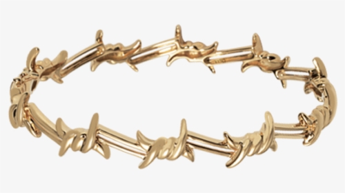 Barbed Wire Gold Bangle For Women, HD Png Download, Free Download