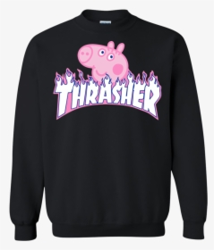 Agr Peppa Pig X Thrasher Parody Sweatshirt Display - Sweatshirt, HD Png Download, Free Download