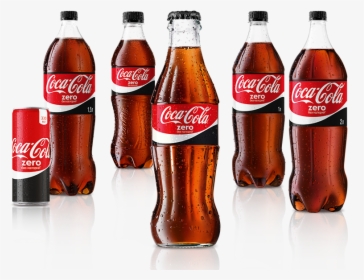 A Selection Of Coca-cola Zero Bottles And Cans - Coca Cola Bottles And Cans, HD Png Download, Free Download