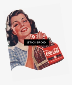 Transparent Vintage Woman Png - Coca Cola Old School, Png Download, Free Download