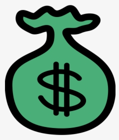 Money Sign Money Bag Icon Vector Clip Art - Money Signs Clip Art, HD Png Download, Free Download