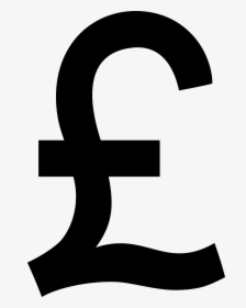 Black Pound Sterling Symbol - Clipart Pound Sign, HD Png Download, Free Download