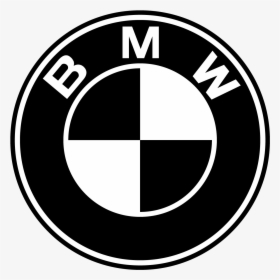 Bmw Logo Symbol Flat Black Silhouette Vector - Bmw Logo Black Png, Transparent Png, Free Download