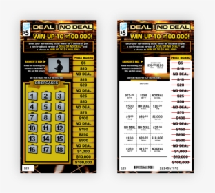 Deal Or No Deal™ - Deal Or No Deal Lottery Ticket, HD Png Download, Free Download