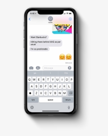 Iphone1 - Iphone X Text Message, HD Png Download, Free Download