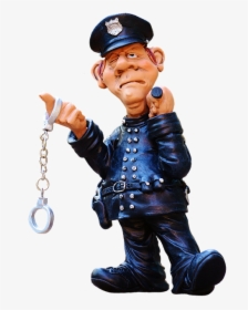 Figure, Police, Funny, Uniform, Cop, Ordnungshüter - Handcuffed Police Officers, HD Png Download, Free Download