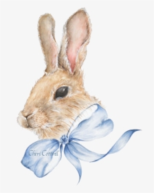 Watercolour Bunny No Background, HD Png Download, Free Download