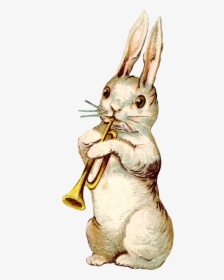 Vintage Easter Bunny Transparent, HD Png Download, Free Download
