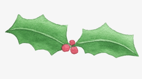 Holly , Png Download - Transparent Watercolor Holly Png, Png Download, Free Download