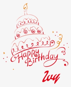 Ivy Happy Birthday Vector Cake Name Png - Happy Birthday Modi Cake, Transparent Png, Free Download