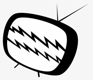 Old Tv Cartoon Png - Old Tv Black And White Cartoon, Transparent Png, Free Download