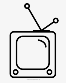 Old Tv Coloring Page - Rex Ai, HD Png Download, Free Download