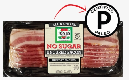 8 Oz An Un No Sugar Bacon Cp - No Sugar Uncured Bacon, HD Png Download, Free Download