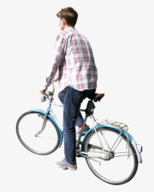 Human Cycling Png Hd Quality - Person With Bike Png, Transparent Png, Free Download