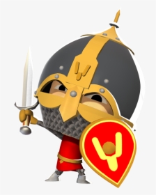 Knight Clipart Warrior - Cartoon, HD Png Download, Free Download