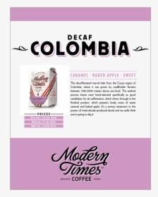Decaf Colombia Whole Sale Sell Sheet - Flyer, HD Png Download, Free Download