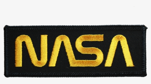 Nasa Worm Gold On Black - Label, HD Png Download, Free Download
