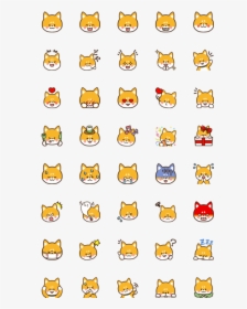 Shiba Inu Line Emoji, HD Png Download, Free Download