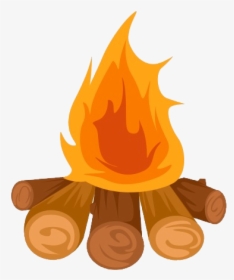 Clip Art Campfire Bonfire Illustration Party Fire - Firewood Source Of Energy, HD Png Download, Free Download