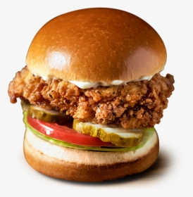 Crispy Chicken Sandwich - Grilled Chicken Sandwich Brioche, HD Png Download, Free Download