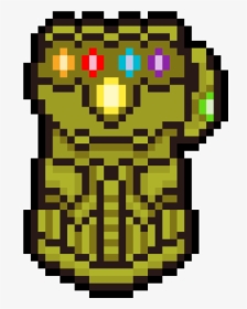 Infinity Gauntlet Thanos Pixel Art, HD Png Download, Free Download