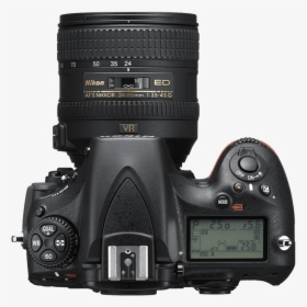 Nikon D810 Slr Camera Top View Transparent Png Image - Canon 7d 15 85, Png Download, Free Download