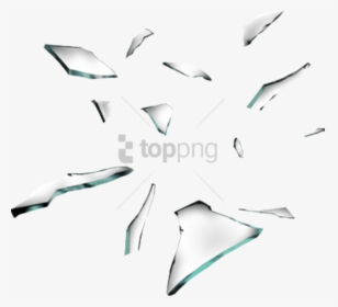 Shattered Glass Transparent Png - Broken Glass Pieces Png, Png Download, Free Download