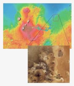 Location Of Mawrth Vallis - Google Mars, HD Png Download, Free Download