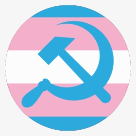 Trans Flag Hammer And Sickle, HD Png Download, Free Download