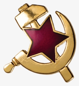 Hammer And Sickle Pin - Hammer And Sickle Badge Png, Transparent Png, Free Download