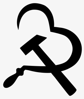 Hammer And Sickle - Hammer And Sickle Heart, HD Png Download, Free Download