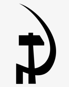Communist, Hammer, Sign, Symbol, Sickle - Hammer And Sickle Anarchism, HD Png Download, Free Download