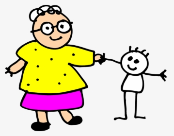 Grandma, Kid, Child, Grandmother, Senior, Grandchild - Kid And Grandma, HD Png Download, Free Download