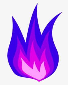 Purple Fire Png - Cartoon Fire No Background, Transparent Png, Free Download