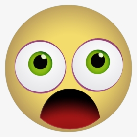 Graphic, Emoticon, Smiley, Scared, Shocked, Yellow - Terrified Emoji Transparent Background, HD Png Download, Free Download
