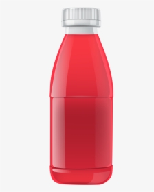 Red Juice Bottle Png Clipart - Juice Bottle Clipart Png, Transparent Png, Free Download