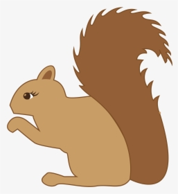 Squirrel Profile Clip Arts - Silhouette Squirrel Clipart, HD Png Download, Free Download