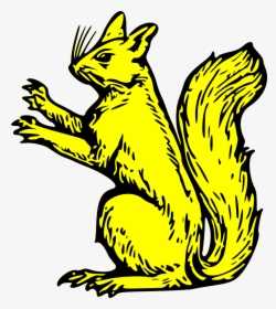 Squirrel Svg Clip Arts - Heraldic Squirrel, HD Png Download, Free Download