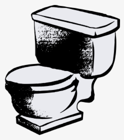 Basic Toilet Clip Arts - Clipart Toilet, HD Png Download, Free Download