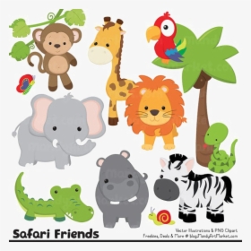 Animal Figure,clip - Jungle Animals Clipart, HD Png Download, Free Download