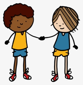 Handshake Cartoon Clip Art - Transparent Cartoon Friends, HD Png Download, Free Download