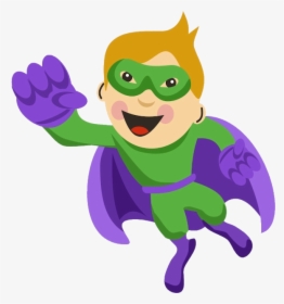 Kids Clip Art Super Heroes - Superhero Clipart, HD Png Download, Free Download