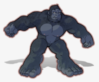 Big Gorilla By Catchshiro-d8c9rln - Gorilla Big Transparent, HD Png Download, Free Download